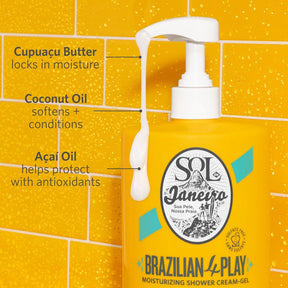 Brazilian Play Moisturizing Shower Cream-Gel 1 Liter